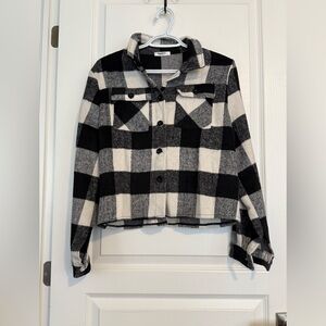 Zeagoo Monochrome Plaid Jacket/sweater